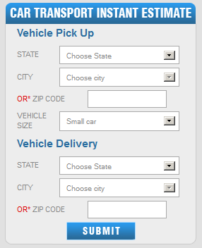 Auto Transport Online Calculator