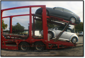 Up the ramp loading car on Car Transport Track. Up the ramp loading car on Car Transport Track.